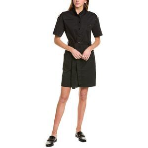 Theo The Label Womens  Thallo Safari Dress, Black